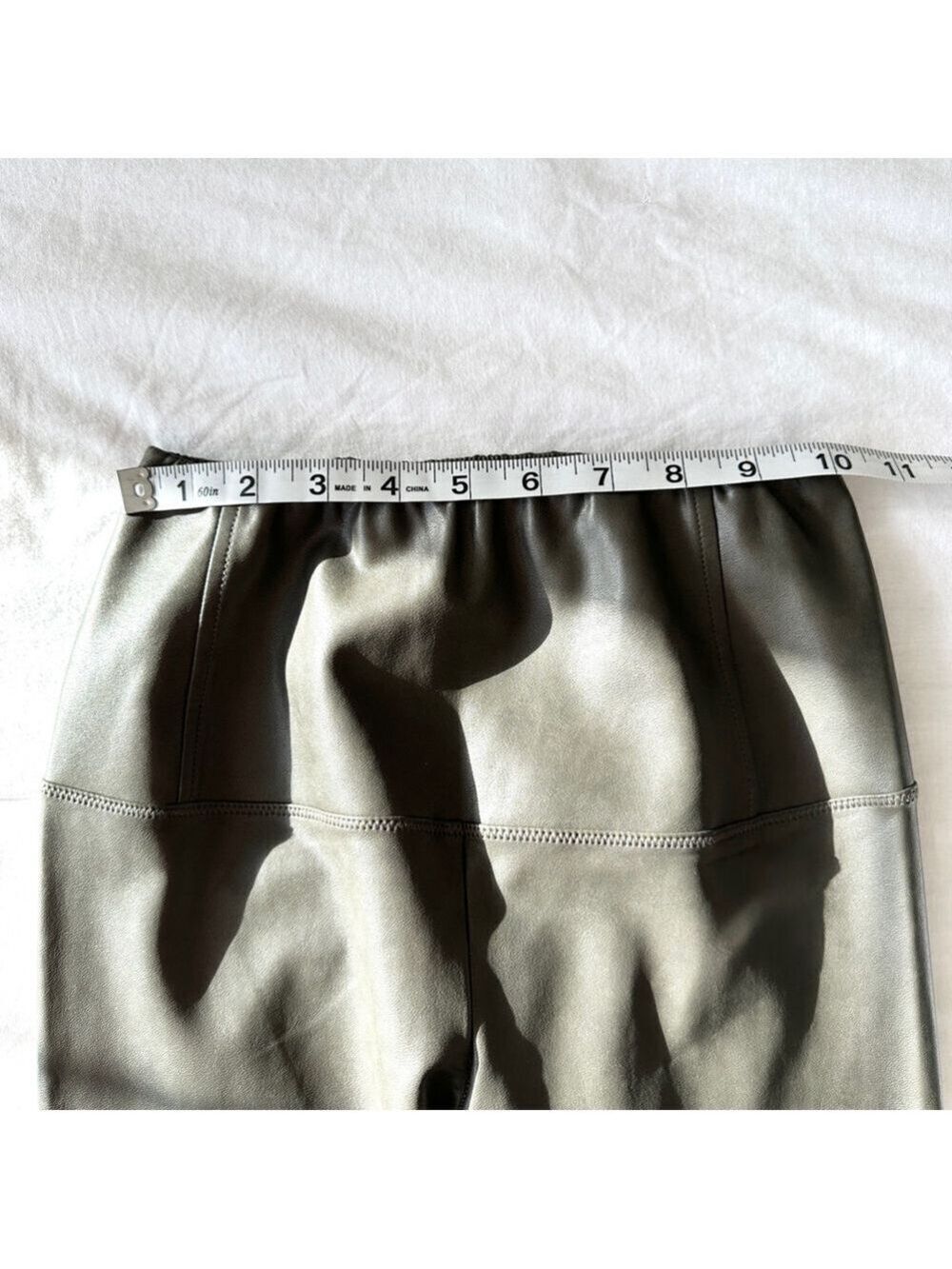 Wilfred Daria Pant Faux Leather Green Gray Womens Size XS - Picture 7 of 9